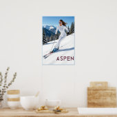 Affiche de ski Aspen (Cuisine)