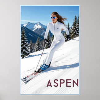 Affiche de ski Aspen
