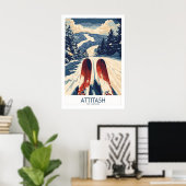 Affiche de ski Attitash 1 (Bureau à domicile)