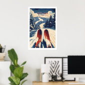 Affiche de ski Attitash 1 (Bureau à domicile)