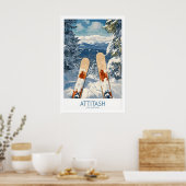 Affiche de ski Attitash New Hampshire 1 (Cuisine)