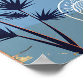 Affiche de ski Aussois Auvergne-Rhône-Alpes France (Coin)