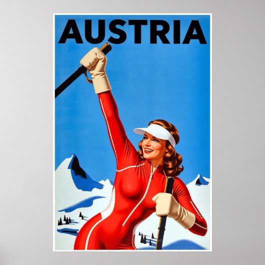 Affiche de ski Autriche (Devant)