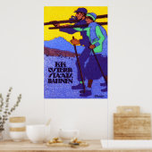 Affiche de ski autrichienne 1910 (Cuisine)