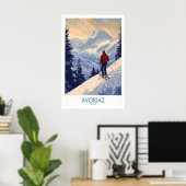 Affiche de ski Avoriaz France 1 (Bureau à domicile)