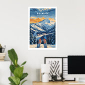 Affiche de ski Big White - Colombie-Britannique 1 (Bureau à domicile)