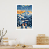 Affiche de ski Big White - Colombie-Britannique 1 (Cuisine)