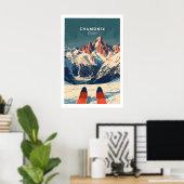 Affiche de ski Chamonix 1 (Bureau à domicile)