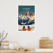 Affiche de ski Chamonix 1 (Cuisine)