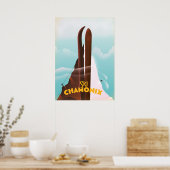 Affiche de ski Chamonix-Mont-Blanc (Cuisine)