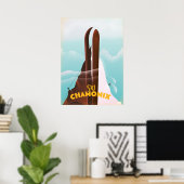 Affiche de ski Chamonix-Mont-Blanc (Bureau à domicile)