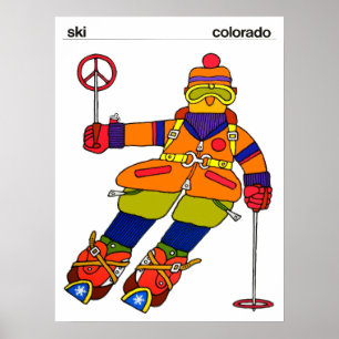 Affiche de ski Colorado