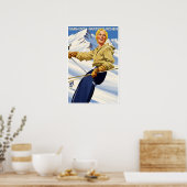 Affiche de ski d'Allemagne (Cuisine)