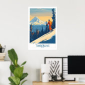 Affiche de ski d'art mural de Timberline 1 (Bureau à domicile)