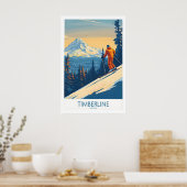 Affiche de ski d'art mural de Timberline 1 (Cuisine)