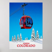Affiche de ski d'Aspen (Devant)