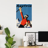 Affiche de ski d'Autriche Impression de ski Art au (Bureau à domicile)