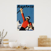 Affiche de ski d'Autriche Impression de ski Art au (Cuisine)