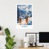 Affiche de ski d'Avoriaz France Impression 1 (Bureau à domicile)