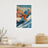 Affiche de ski de Cortina d'Ampezzo 1 (Cuisine)
