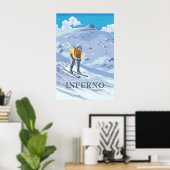 Affiche de ski de descente en enfer Murren (Bureau à domicile)
