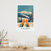 Affiche de ski de Falls Creek 1 (Cuisine)