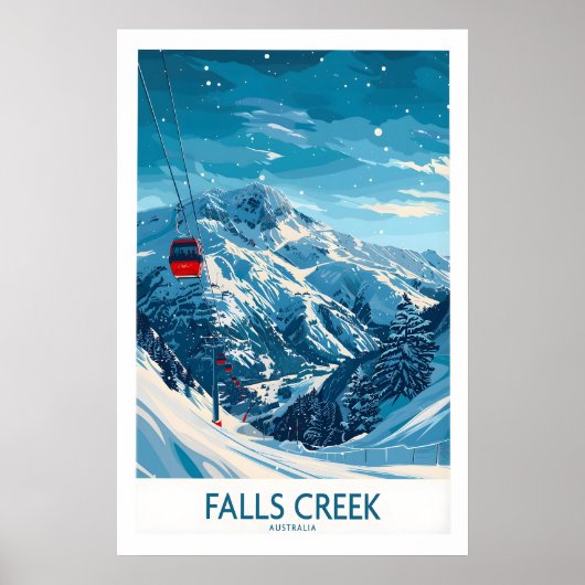 Affiche de ski de Falls Creek - Australie 1 (Devant)