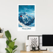 Affiche de ski de Falls Creek - Australie 1 (Bureau à domicile)