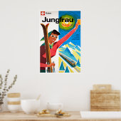 Affiche de ski de la Jungfrau Suisse Impression d' (Cuisine)