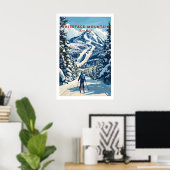 Affiche de ski de la montagne Whiteface 1 (Bureau à domicile)