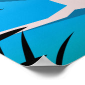 Affiche de ski de Lillehammer Norvège. (Coin)