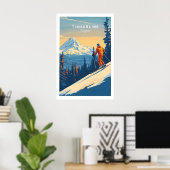 Affiche de ski de l'Oregon Timberline Print 1 (Bureau à domicile)