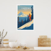 Affiche de ski de l'Oregon Timberline Print 1 (Cuisine)