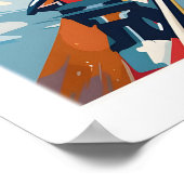 Affiche de ski de Méribel - France 1 (Coin)