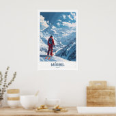 Affiche de ski de Méribel - France 1 (Cuisine)