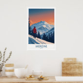 Affiche de ski de Morzine - France 1 (Cuisine)
