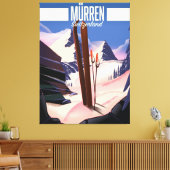 Affiche de ski de Murren Suisse impression d'art. (Insitu(Salon))