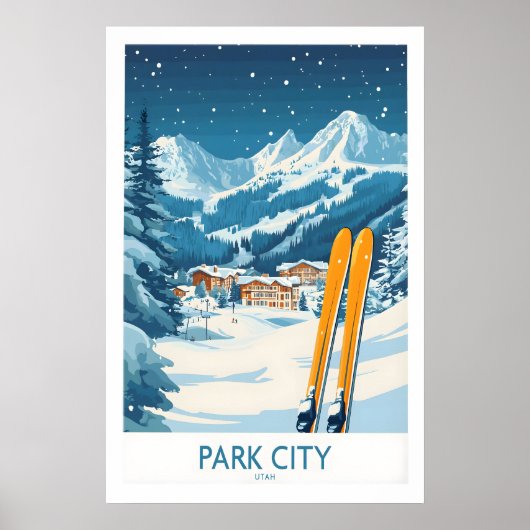 Affiche de ski de Park City 1 (Devant)
