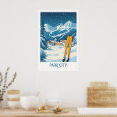 Affiche de ski de Park City 1 (Cuisine)