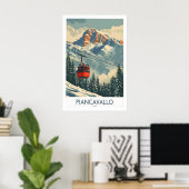 Affiche de ski de Piancavallo - Italie 1 (Bureau à domicile)