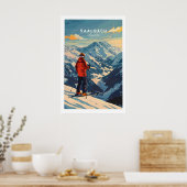 Affiche de ski de Saalbach - Autriche 1 (Cuisine)