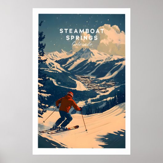 Affiche de ski de Steamboat Springs 1 (Devant)