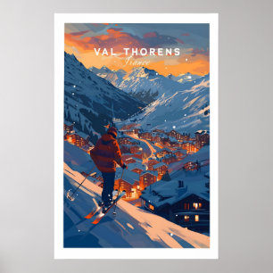 Affiche de ski de Val Thorens 1