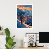 Affiche de ski de Val Thorens 1 (Bureau à domicile)