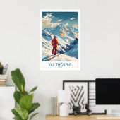 Affiche de ski de Val Thorens 1 (Bureau à domicile)