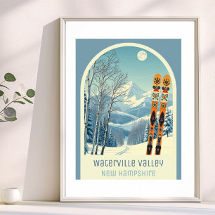Affiche de ski de Waterville Valley New Hampshire