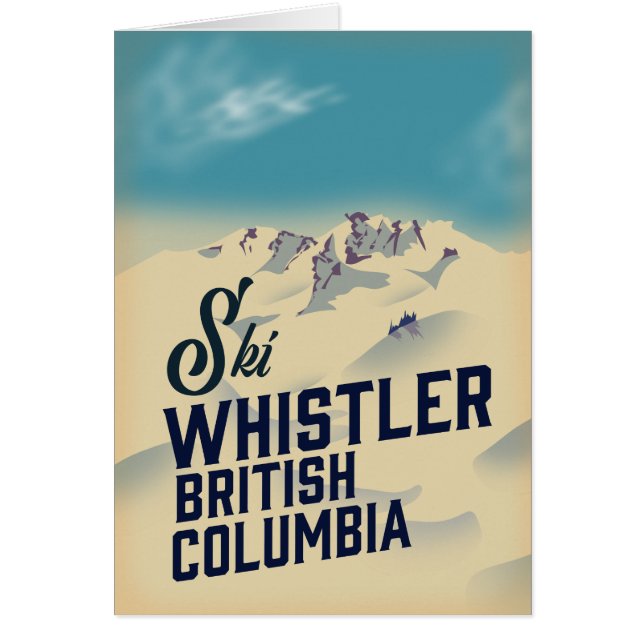 Affiche de ski de Whistler, Vancouver Colombie-Bri (Devant)
