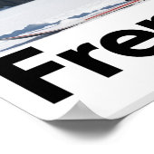 affiche de ski des Alpes françaises (Coin)