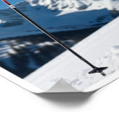 Affiche de ski des Alpes françaises (Coin)