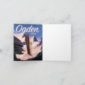 affiche de ski d'Ogden, Utah (Intérieur)